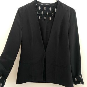 Maurices black silky blazer